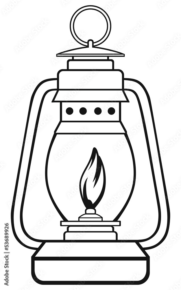 Symbol old dusty oil lamp Symbol old dusty oil lamp