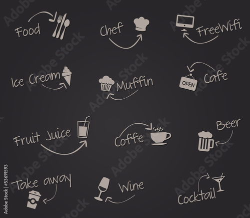 Icônes Culinaire Ardoise
