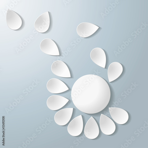 White Flying Flower