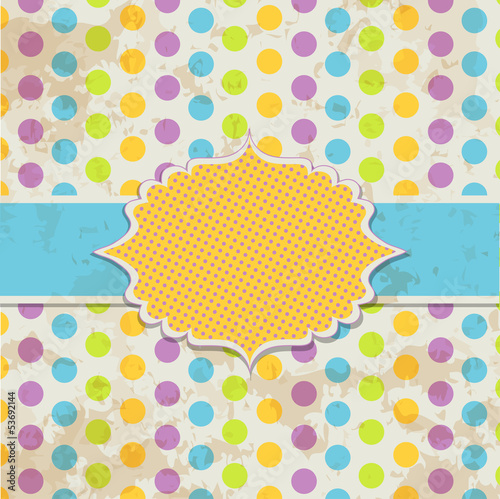 Template greeting card, vector