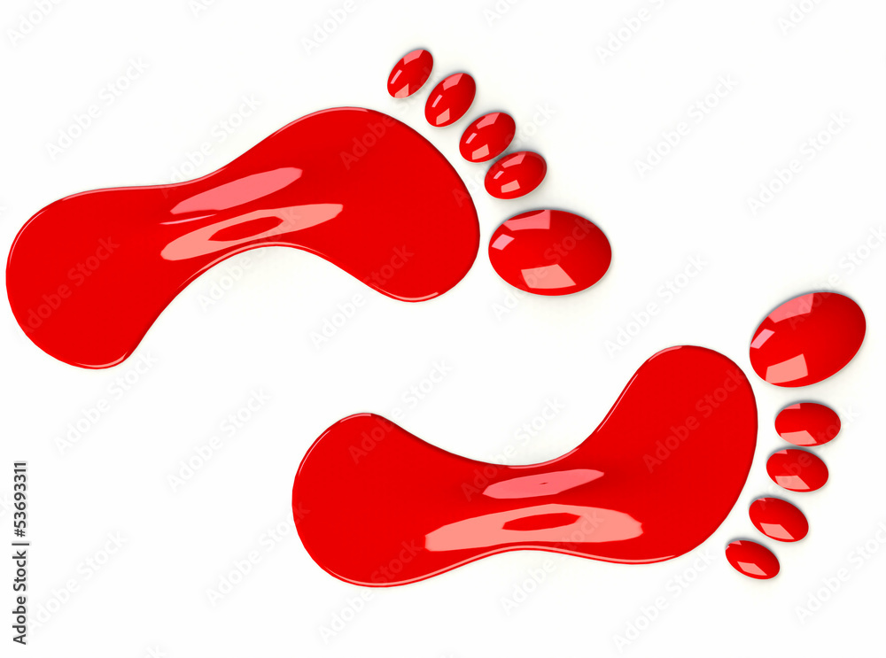 Obraz premium Füße Rot