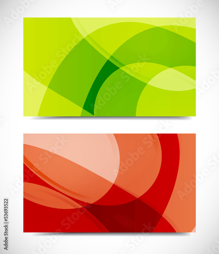 Collection vector of modern color business card templates