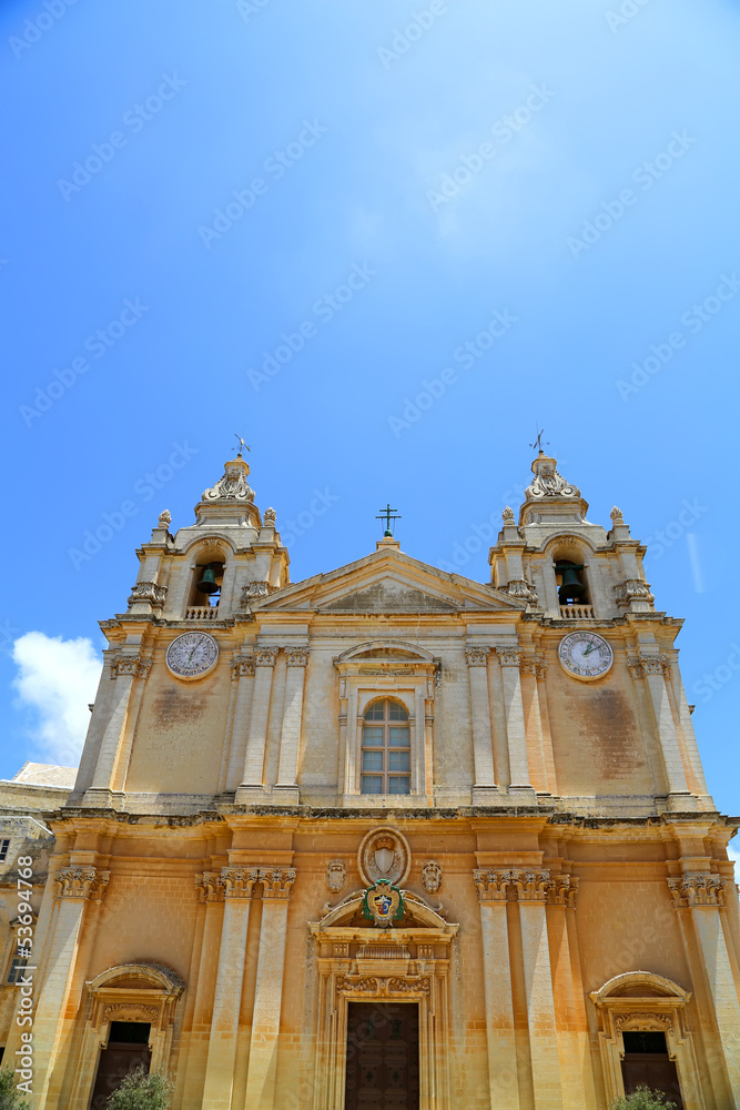 Fototapeta premium Kathedrale von Saint Paul in Mdina 