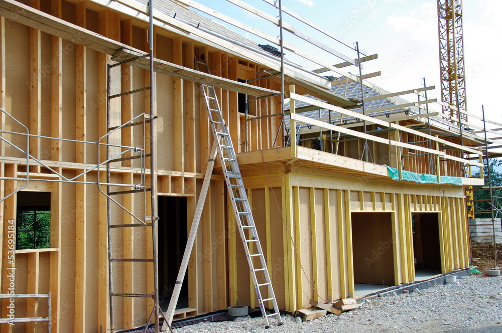 Obraz premium maison en ossature bois