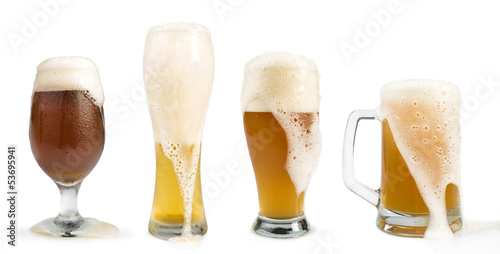 Mug filled with beer photo