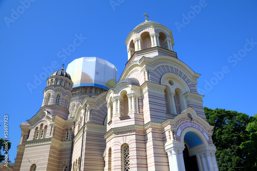 Russian Orthodox Cathedral. Riga, Latvia