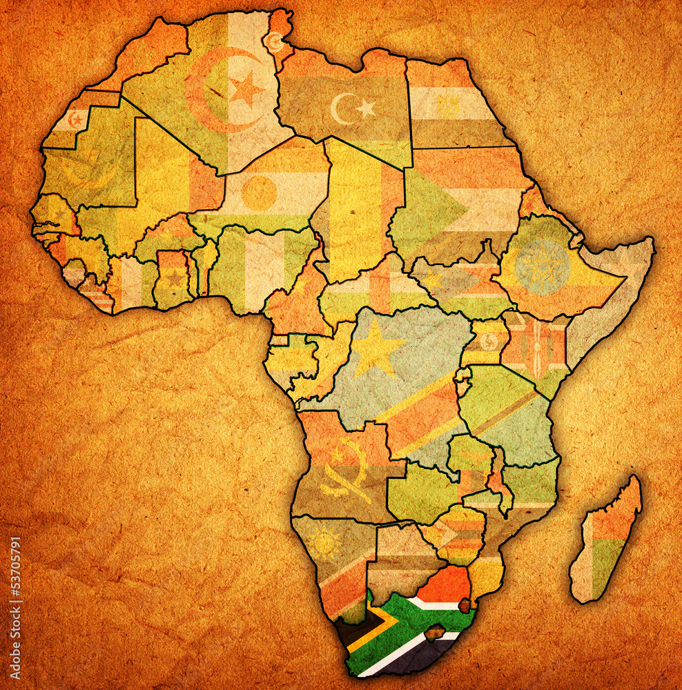 south africa on actual map of africa south africa on actual map of africa