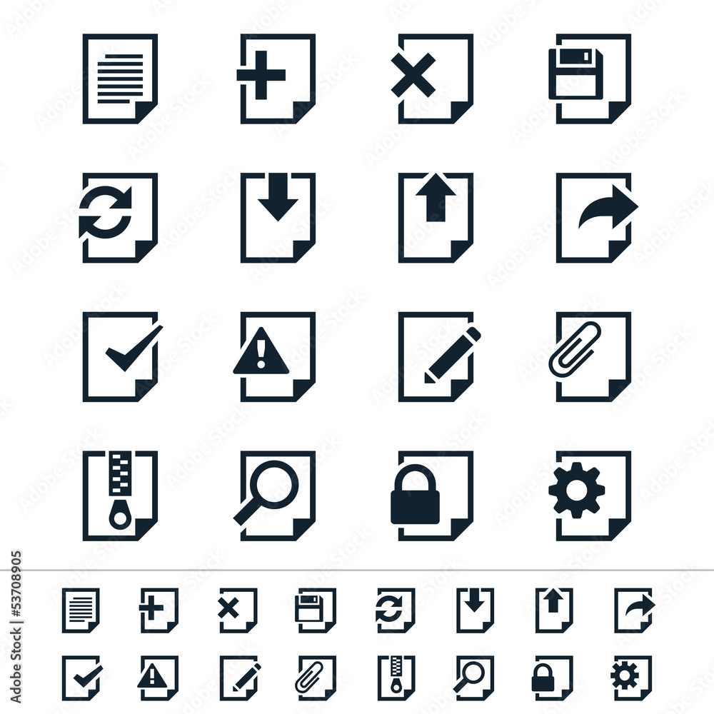 Document icons Document icons