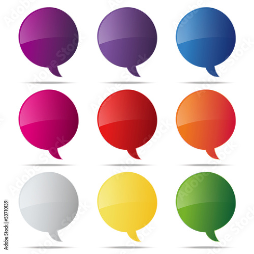 dialog bubbles set