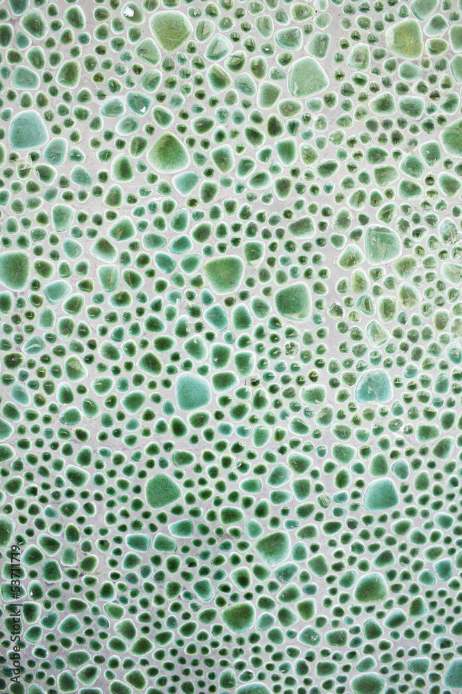 Green glass wall Green glass wall