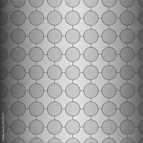 Brushed alloy duotone disc and cross honeycom texture