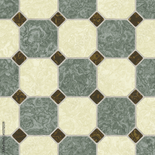 Green and earth tone ceramic bathroom floor seamless texture