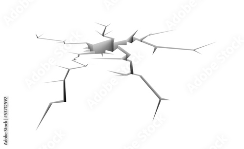 Cracked ground