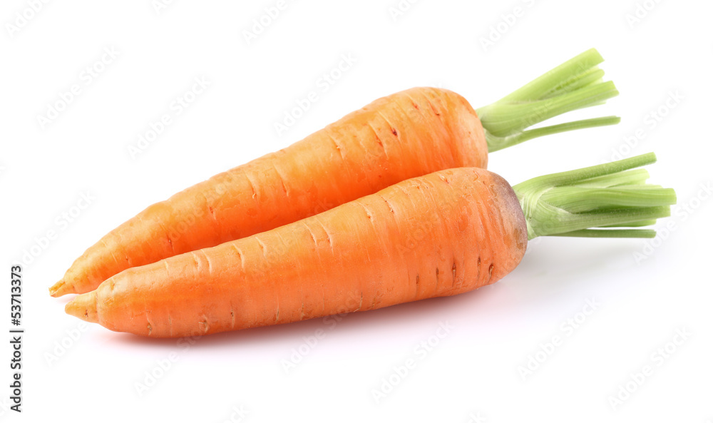Two ripe carrots Two ripe carrots