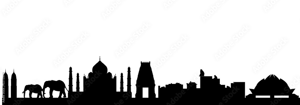 Fototapeta india skyline