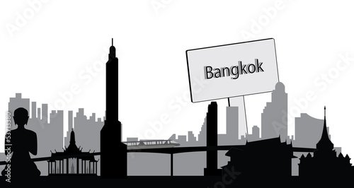 bangkok skyline photo
