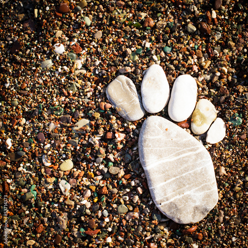 Stone foot photo