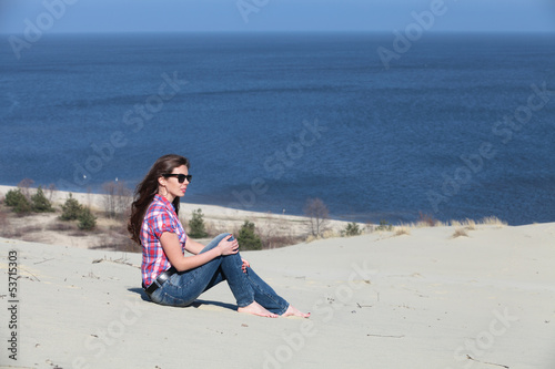 Girl on the sand