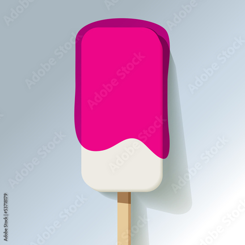 Eis am Stiel Eislutschbonbon Eiscreme Erdbeere