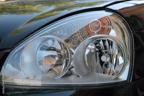Forward headlight car.
