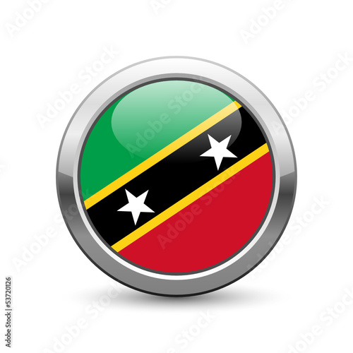 Saint Kitts and Nevis flag icon web button