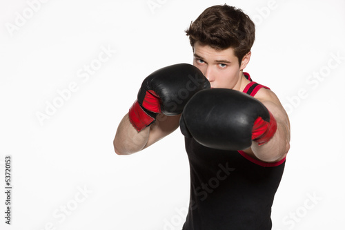 Closeup of young boxer © paffy