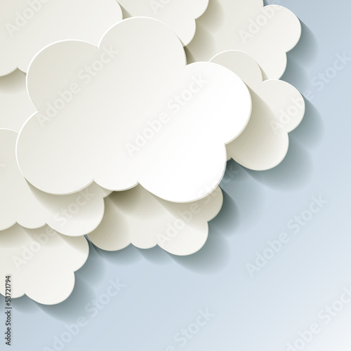 Cloud Cloud-Computing Rechnen in der Wolke Ecke Kalt Frost