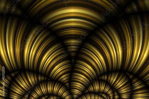 Fototapeta Naklejka Na Ścianę i Meble -  Backgrounds iridescent waves - golden bending waves.