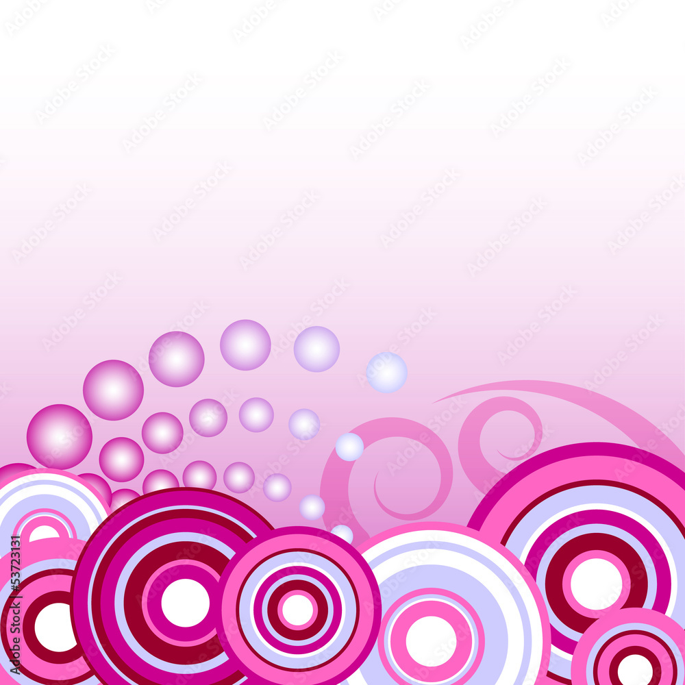 Purple circle abstract background