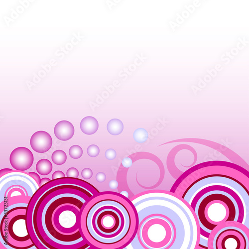 Purple circle abstract background