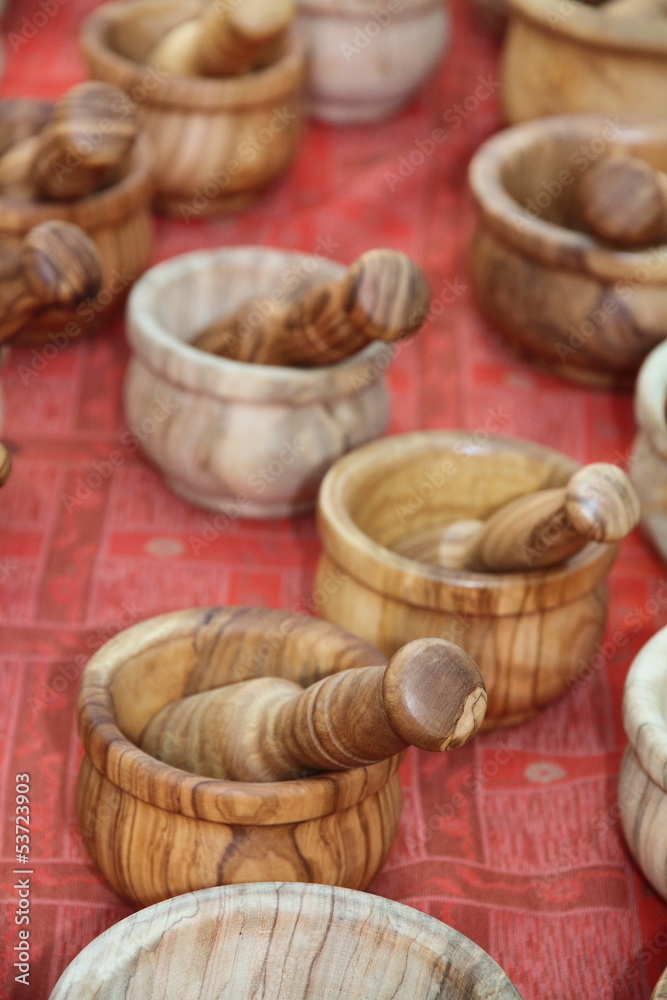 Wooden mortars,Teruel,Spain Wooden mortars,Teruel,Spain