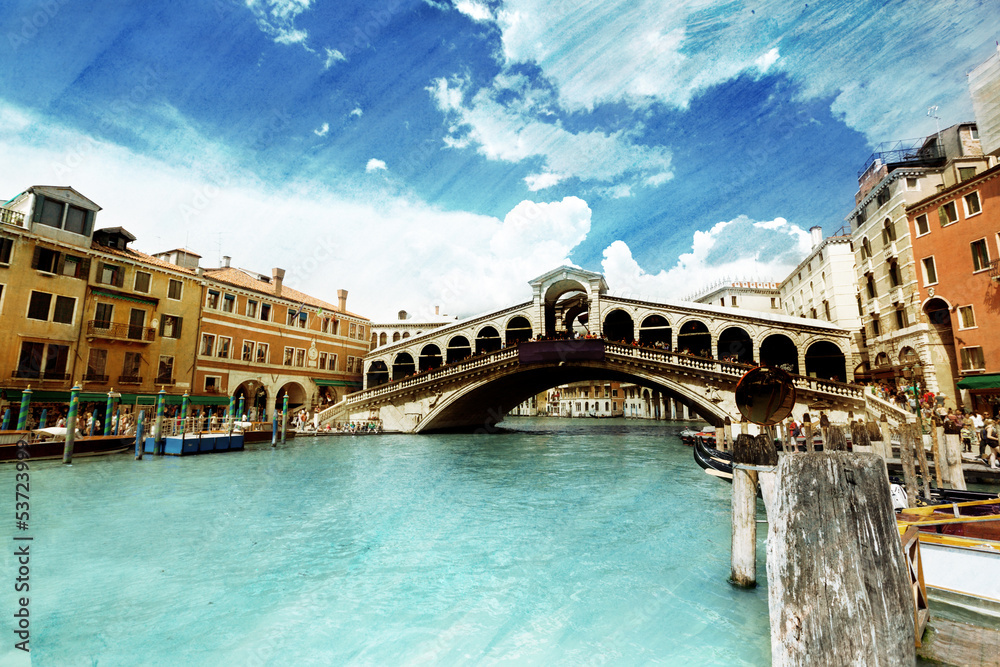 Obraz Most Rialto w Wenecji, Włochy