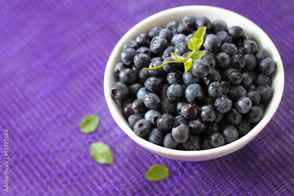 Fresh blueberries in a bowl Fresh blueberries in a bowl