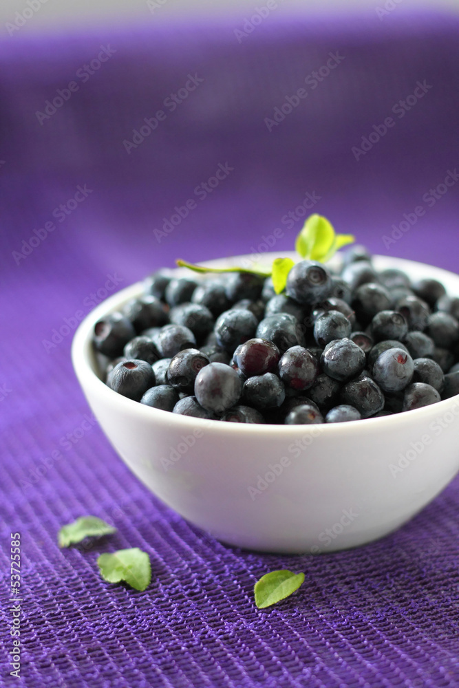 Fresh blueberries in a bowl Fresh blueberries in a bowl
