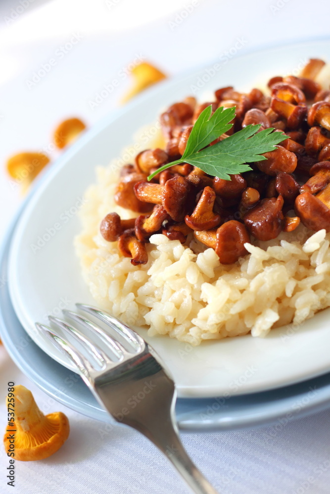 Risotto with chanterelles