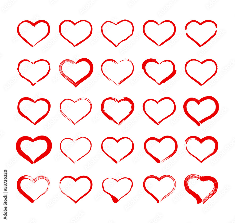 Handdrawn Hearts Collection Handdrawn Hearts Collection