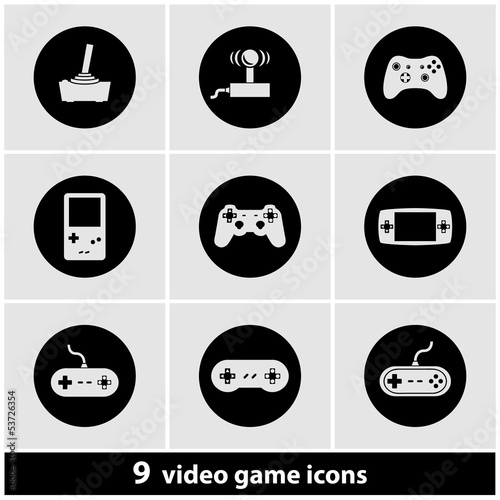 Video Game Icon Set