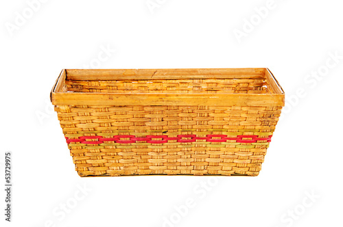 Empty bamboo basket