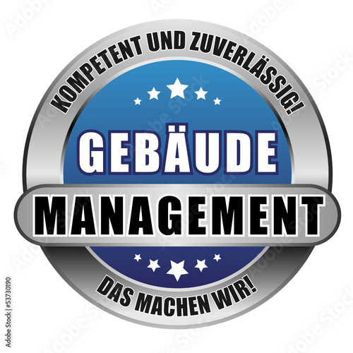 5 Star Button blau GEBÄUDE-MANAGEMENT KUZ DMW