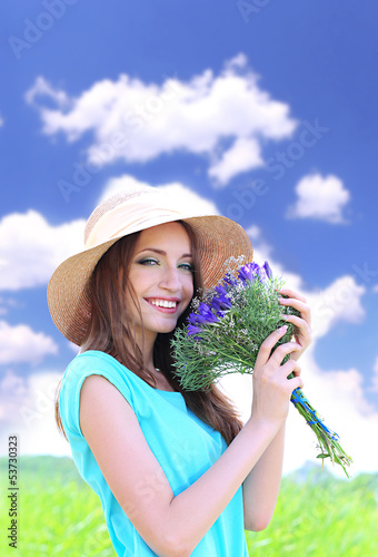 Portrait of beautiful young...