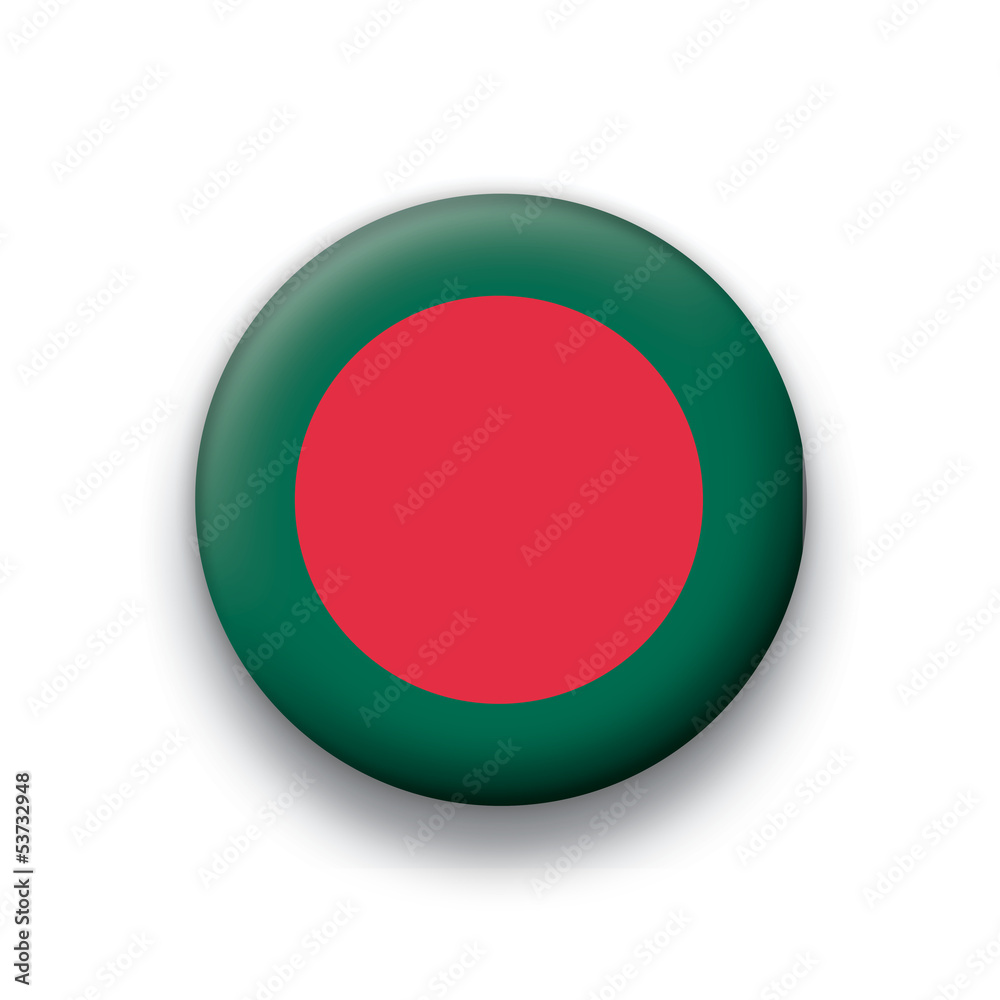 Vector flag button series Bangladesh Vector flag button series Bangladesh