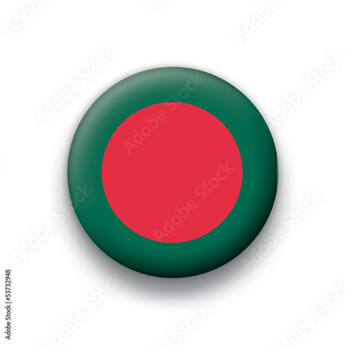 Vector flag button series Bangladesh