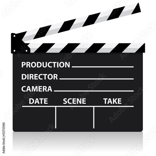 vector chalkboard movie director slate