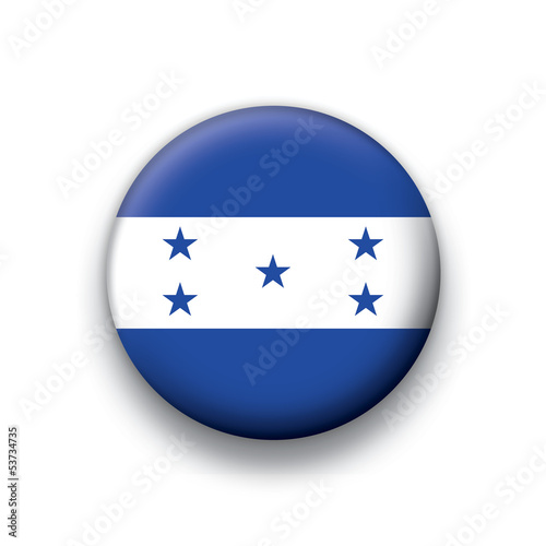 Vector flag button series Honduras