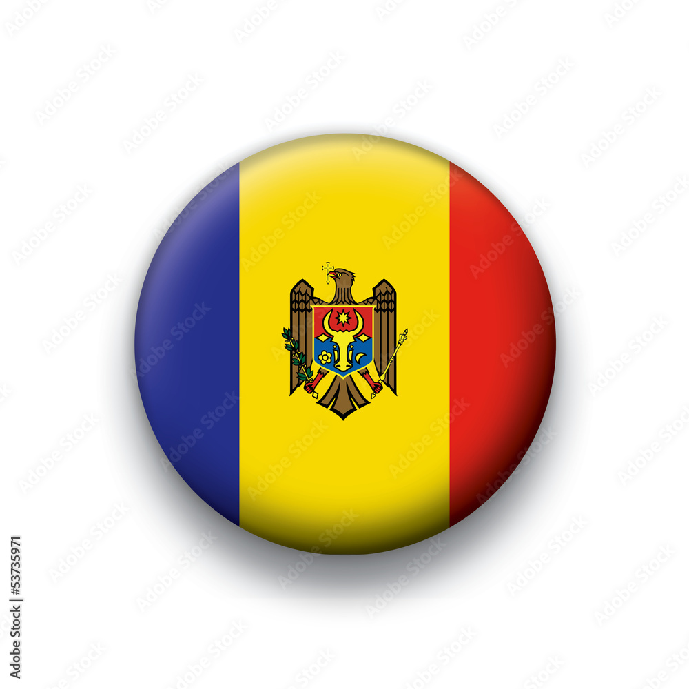 Vector flag button series Moldova Vector flag button series Moldova