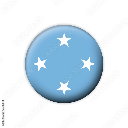 Vector flag button series Micronesia