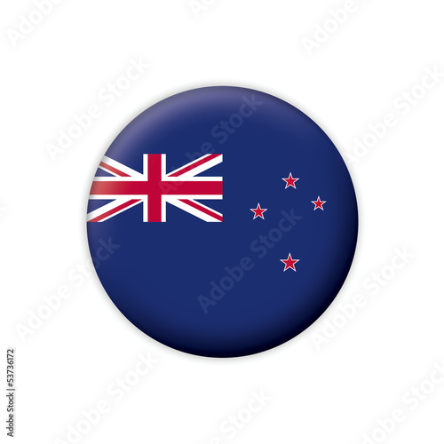 Vector flag button series New Zeland