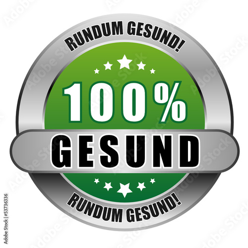5 Star Button grün 100% GESUND RG RG