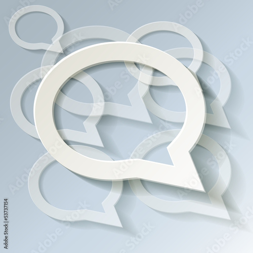 Kommentare Icons Hintergrund Kalt Frost