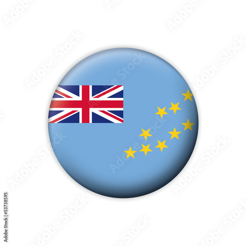 Vector flag button series Tuvalu